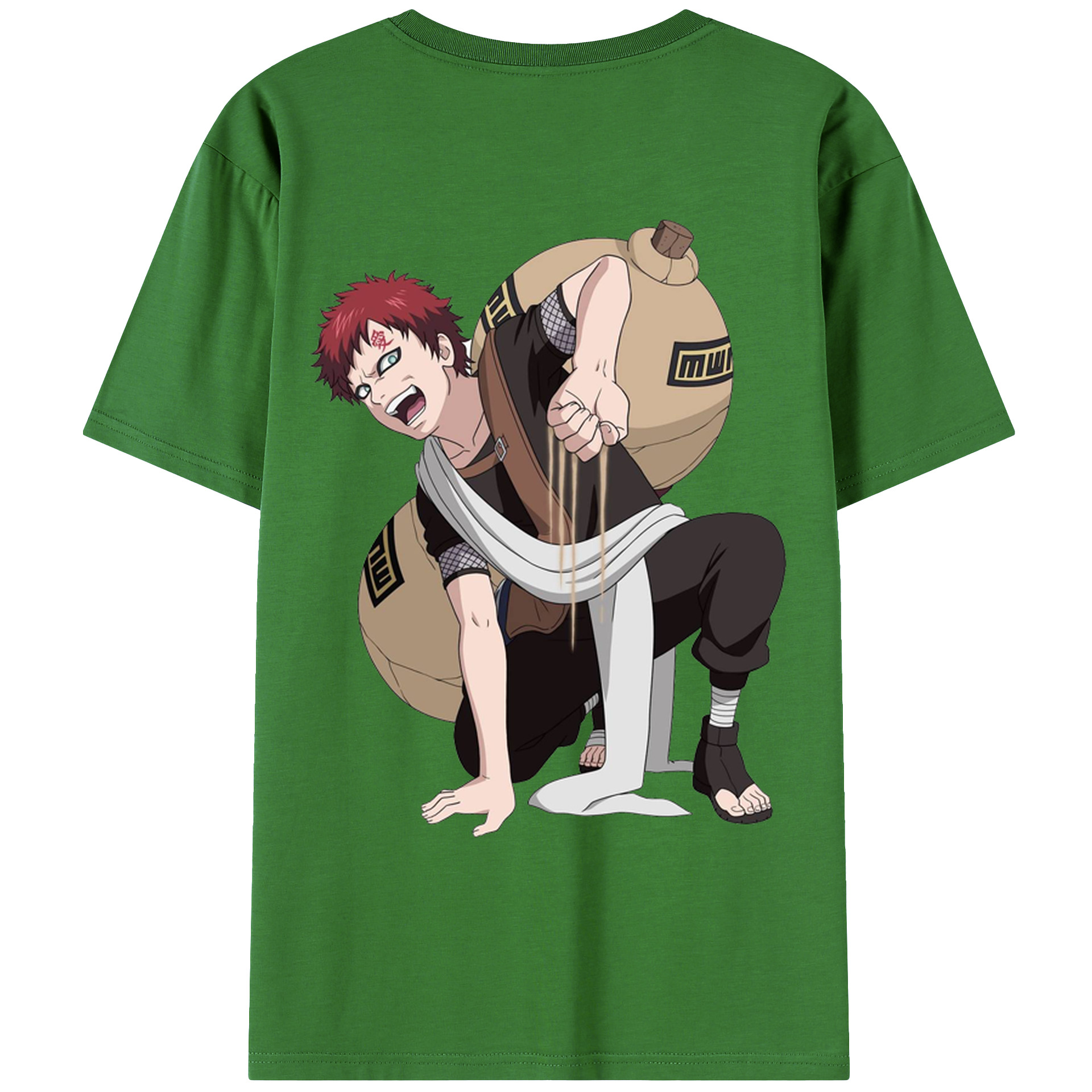 （画像用） NARUTO -ナルト- ガアラ Gaara レディース半袖Tシャツ(バックプリント)